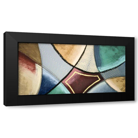 Synergy III Black Modern Wood Framed Art Print by Marcon, Michael