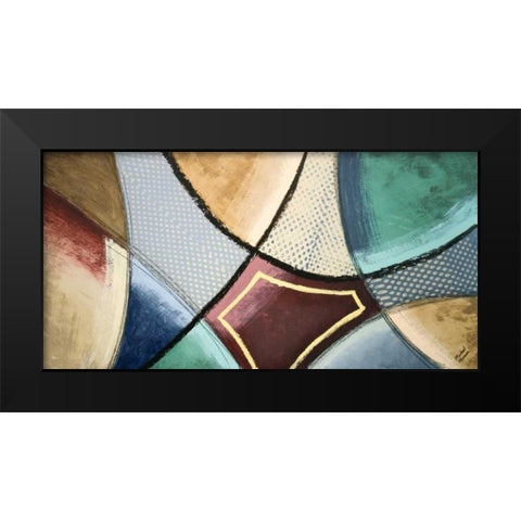 Synergy III Black Modern Wood Framed Art Print by Marcon, Michael