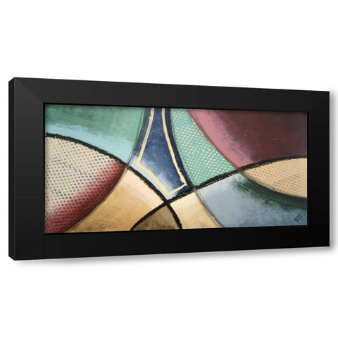 Synergy IV Black Modern Wood Framed Art Print by Marcon, Michael