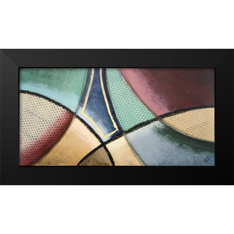 Synergy IV Black Modern Wood Framed Art Print by Marcon, Michael