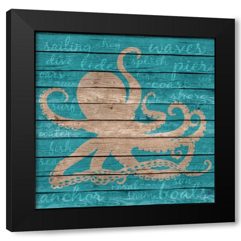 Coastal Wonder I Black Modern Wood Framed Art Print with Double Matting by DeRice, Julie