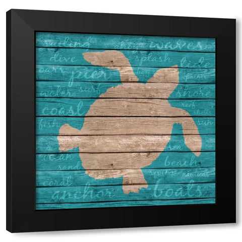 Coastal Wonder II Black Modern Wood Framed Art Print with Double Matting by DeRice, Julie