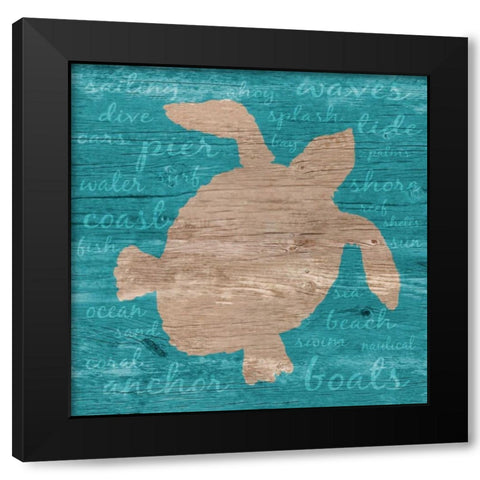 Coastal Wonder II Black Modern Wood Framed Art Print by DeRice, Julie