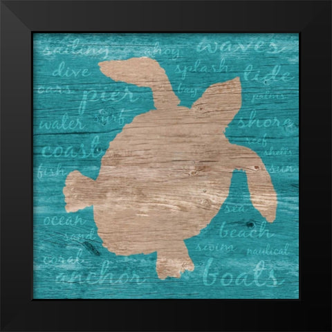 Coastal Wonder II Black Modern Wood Framed Art Print by DeRice, Julie