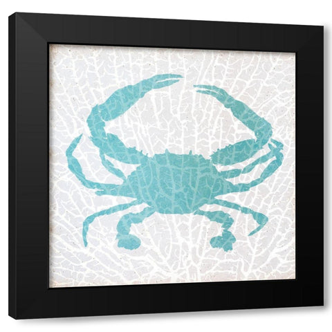 Sealife on Coral II Black Modern Wood Framed Art Print with Double Matting by DeRice, Julie
