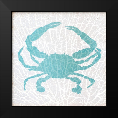 Sealife on Coral II Black Modern Wood Framed Art Print by DeRice, Julie