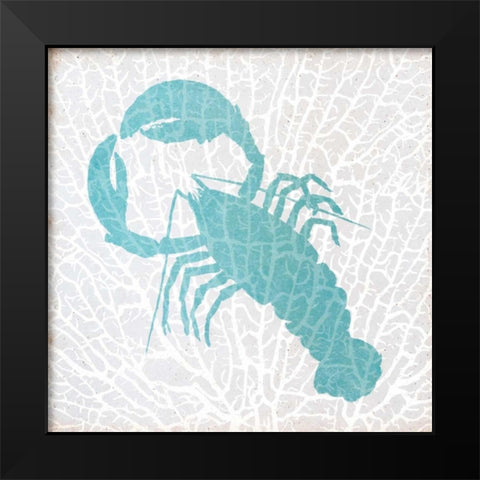 Sealife on Coral VI Black Modern Wood Framed Art Print by DeRice, Julie