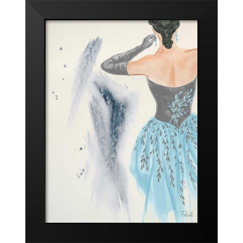 Evening in Paris I Black Modern Wood Framed Art Print by Baliko, Linda