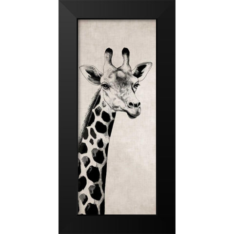 Giraffe I Black Modern Wood Framed Art Print by Rhyan, Vivien