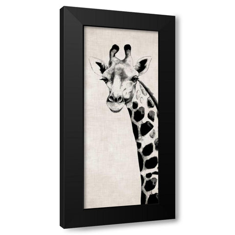 Giraffe II Black Modern Wood Framed Art Print by Rhyan, Vivien