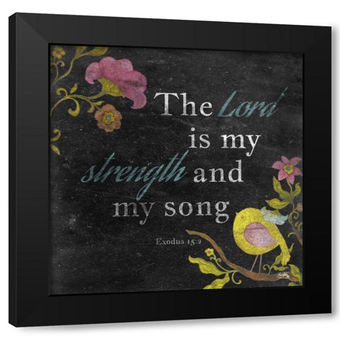 Strength and Love I Black Modern Wood Framed Art Print with Double Matting by Medley, Elizabeth