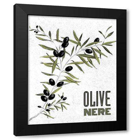 Olive Nere Black Modern Wood Framed Art Print with Double Matting by Baliko, Linda