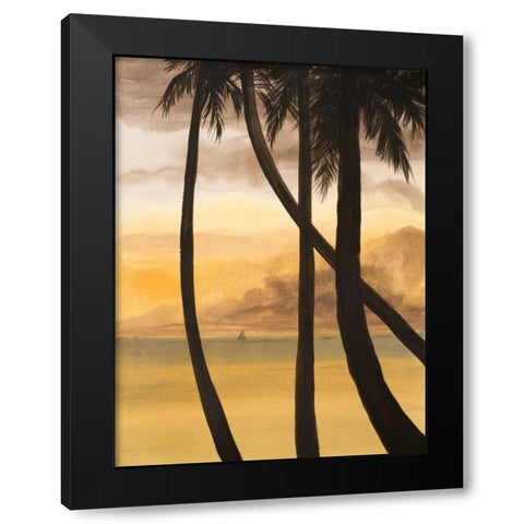 Approaching Horizon I Black Modern Wood Framed Art Print with Double Matting by Baliko, Linda