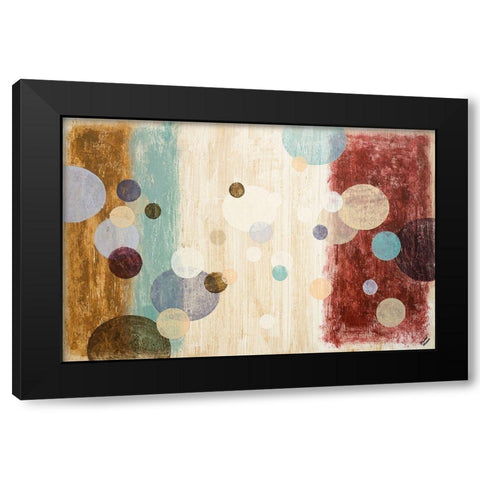 Clusters II Black Modern Wood Framed Art Print by Marcon, Michael