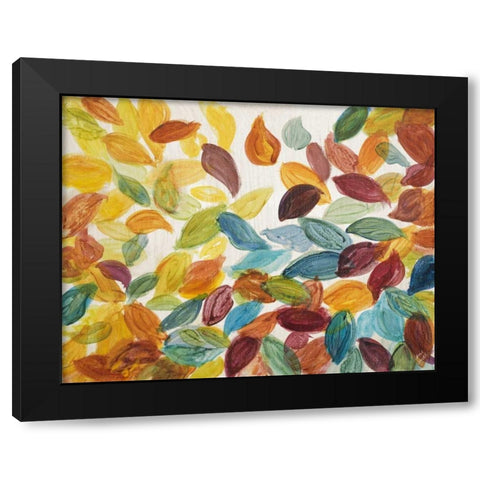 Bursting Autumn Black Modern Wood Framed Art Print with Double Matting by Loreth, Lanie