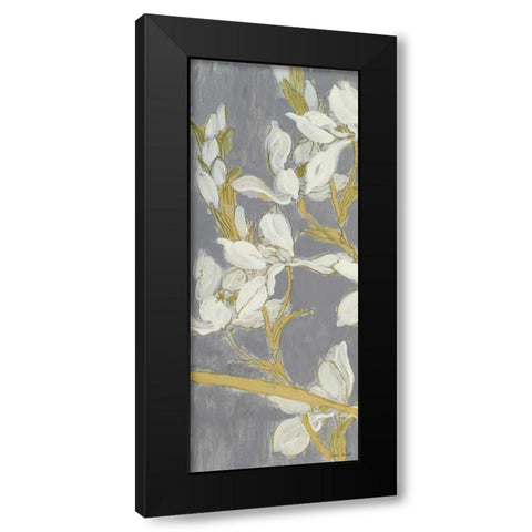 Tranquil Elegance Panel I Black Modern Wood Framed Art Print with Double Matting by Loreth, Lanie