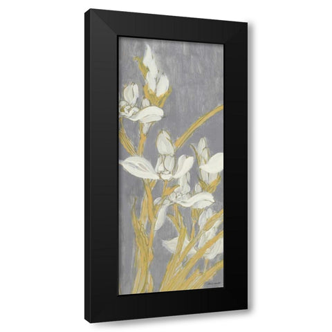 Tranquil Elegance Panel II Black Modern Wood Framed Art Print with Double Matting by Loreth, Lanie
