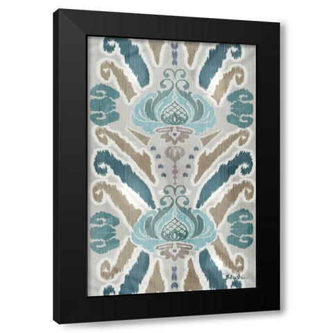 A Touch of Flourish II Black Modern Wood Framed Art Print by Pinto, Patricia