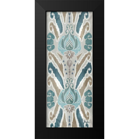 A Touch of Flourish II Black Modern Wood Framed Art Print by Pinto, Patricia