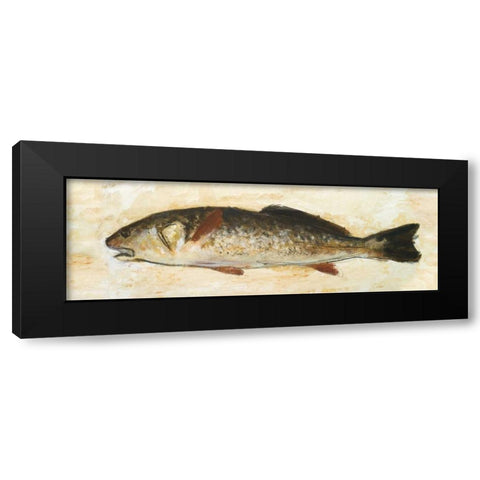 Catch of the Day II Black Modern Wood Framed Art Print with Double Matting by Johnson, Walt
