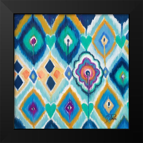 New Ikats I Black Modern Wood Framed Art Print by Pinto, Patricia