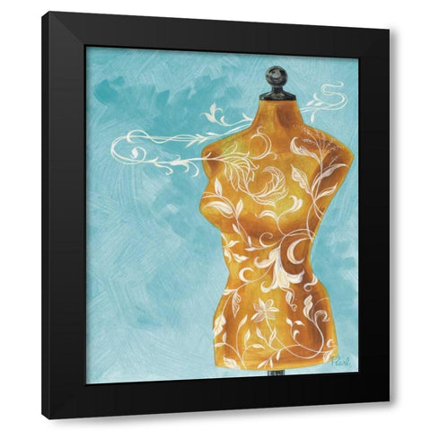 Dressmakers Assistant II Black Modern Wood Framed Art Print with Double Matting by Urban Pearl Collection, Llc