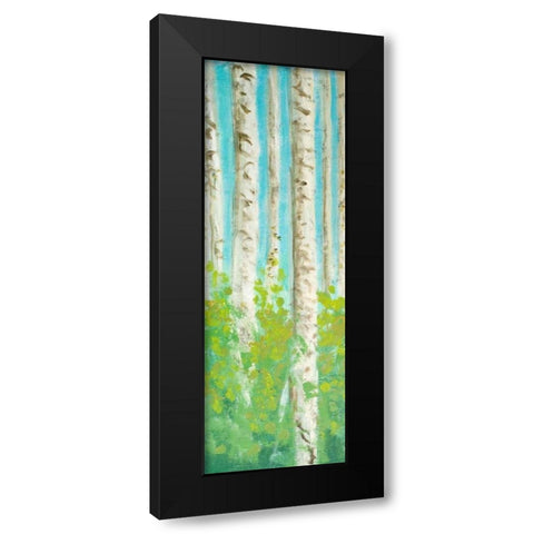 Vibrant Birchwood I Black Modern Wood Framed Art Print with Double Matting by Johnson, Walt