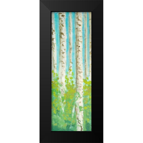 Vibrant Birchwood I Black Modern Wood Framed Art Print by Johnson, Walt