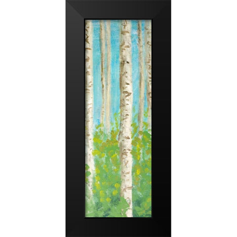 Vibrant Birchwood II Black Modern Wood Framed Art Print by Johnson, Walt