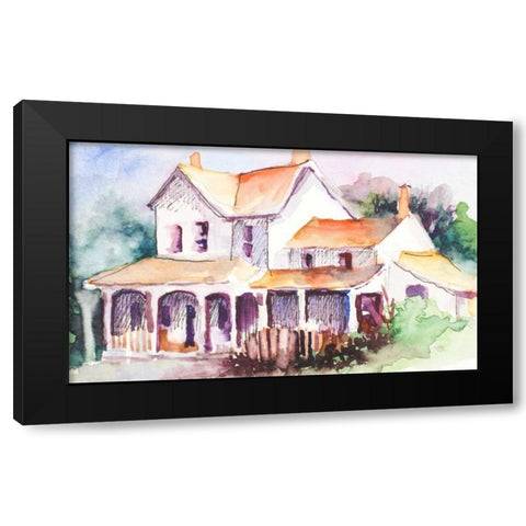 Cozy Cottage I Black Modern Wood Framed Art Print by Slivka, Jane