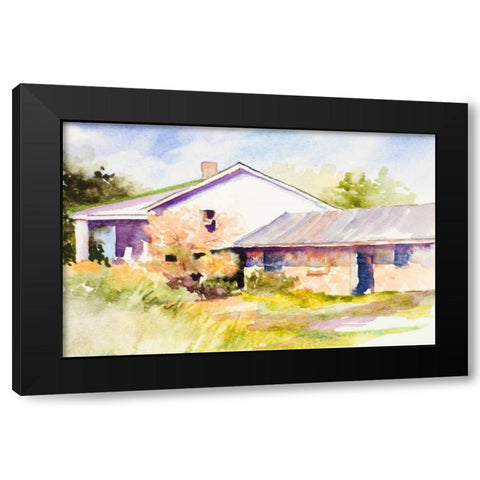 Cozy Cottage II Black Modern Wood Framed Art Print by Slivka, Jane