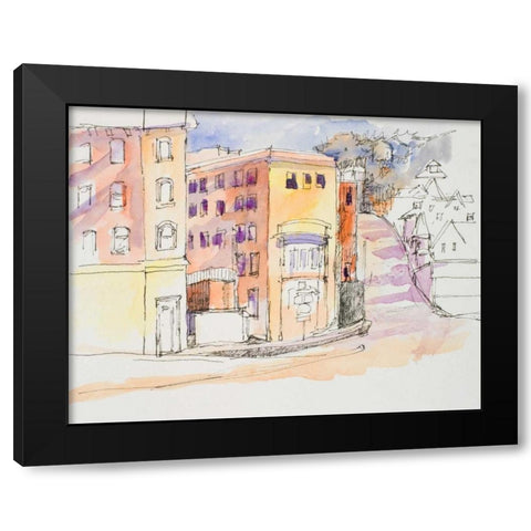 Cumberland Black Modern Wood Framed Art Print by Slivka, Jane