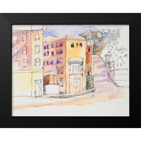 Cumberland Black Modern Wood Framed Art Print by Slivka, Jane