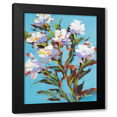 Graceful Black Modern Wood Framed Art Print by Slivka, Jane