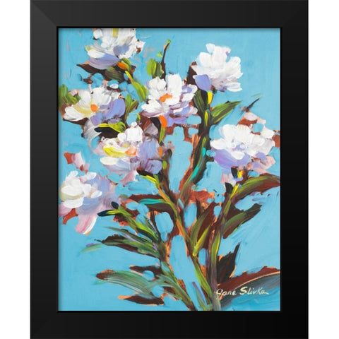 Graceful Black Modern Wood Framed Art Print by Slivka, Jane