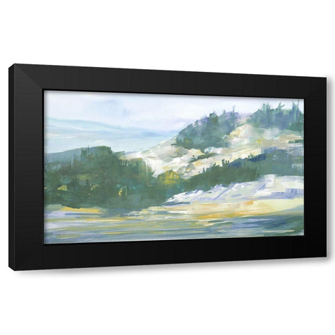 Morning On The Island Black Modern Wood Framed Art Print by Slivka, Jane