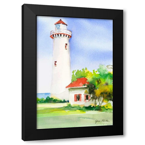 New England I Black Modern Wood Framed Art Print with Double Matting by Slivka, Jane
