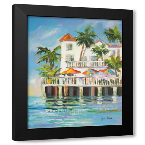 Resort Style Black Modern Wood Framed Art Print with Double Matting by Slivka, Jane