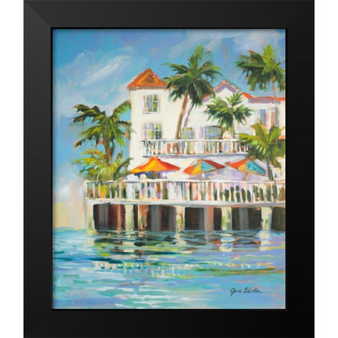 Resort Style Black Modern Wood Framed Art Print by Slivka, Jane