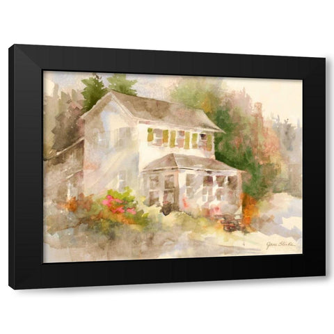 Summer Home II Black Modern Wood Framed Art Print by Slivka, Jane