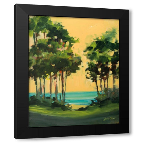 Toward the Shore Black Modern Wood Framed Art Print by Slivka, Jane