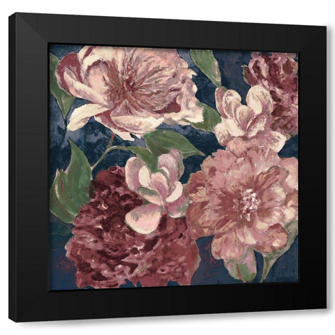 Savvy With Navy Black Modern Wood Framed Art Print with Double Matting by Loreth, Lanie