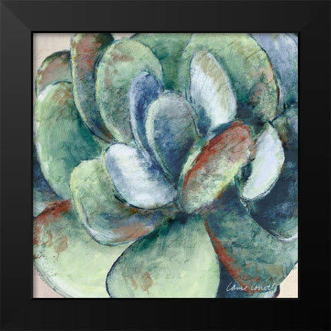 Wonderful Succulent Black Modern Wood Framed Art Print by Loreth, Lanie