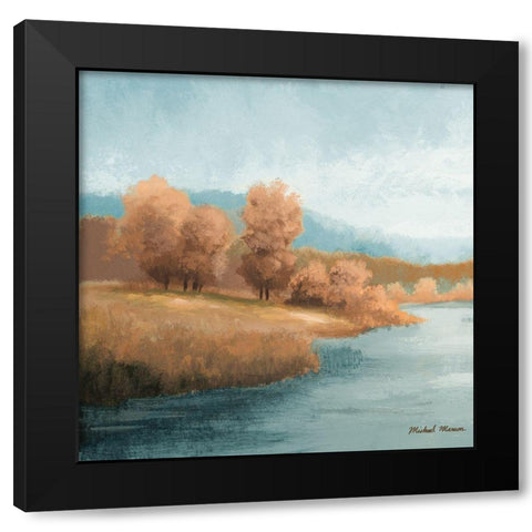Neutral Natures Glow I Black Modern Wood Framed Art Print with Double Matting by Marcon, Michael