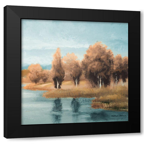 Neutral Natures Glow II Black Modern Wood Framed Art Print by Marcon, Michael