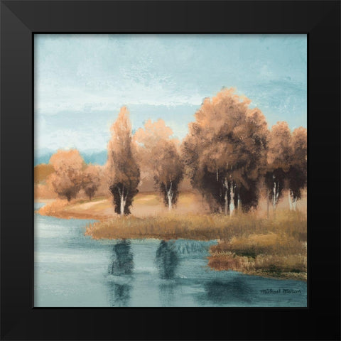 Neutral Natures Glow II Black Modern Wood Framed Art Print by Marcon, Michael