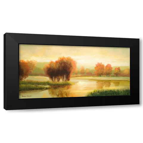 Natures Glow II Black Modern Wood Framed Art Print with Double Matting by Marcon, Michael