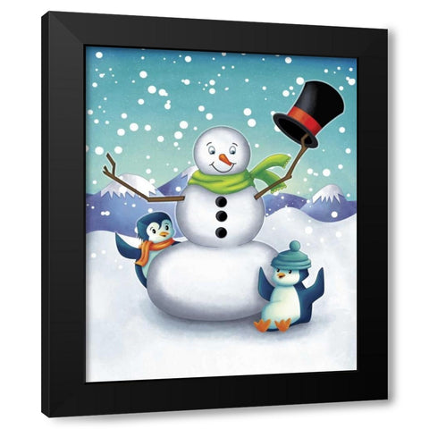 Oh the Joy IV Black Modern Wood Framed Art Print by Josefina