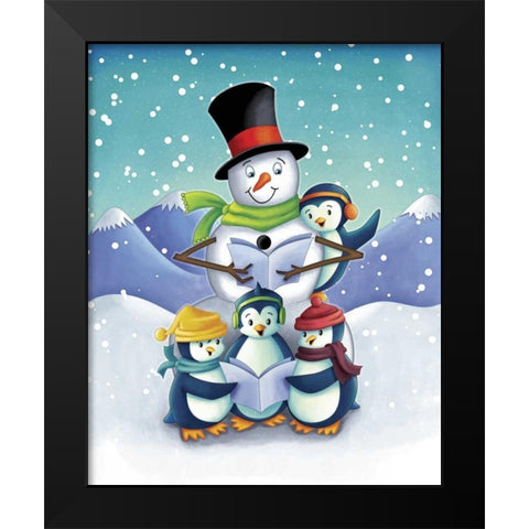 Oh the Joy II Black Modern Wood Framed Art Print by Josefina