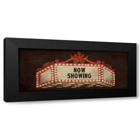 Now Showing Marquee Black Modern Wood Framed Art Print with Double Matting by Ritter, Gina